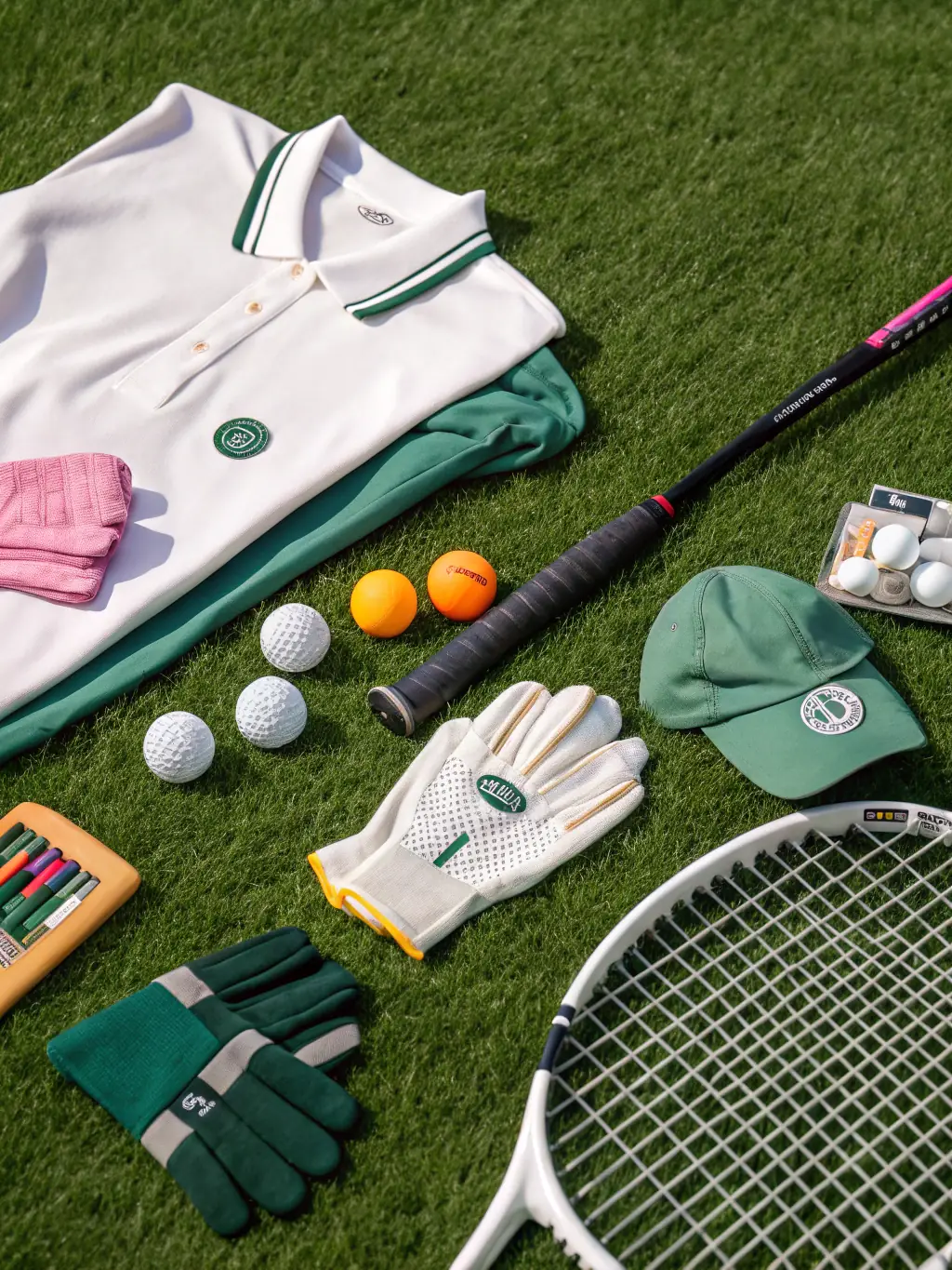 Custom golf accessories including ball markers divot tools and hat clips