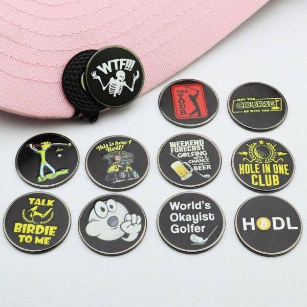 Enamel printing Golf Ball Marker