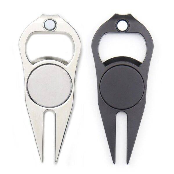 Golf Divot Tool With Blank Hat Clip