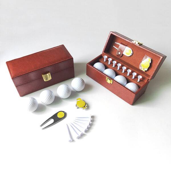 Custom Golf Leather Gift Set